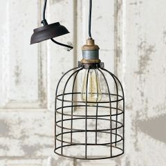 Chicken Wire Cloche Pendant Light