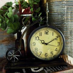 Vintage Inspired Bicycle Tabletop Clock