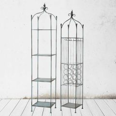 Elegant Metal Wine Rack Set of 2