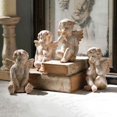 Ceramic Cherub Set of 4