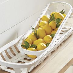 Oblong Decorative Tobacco Baskets Set of 2