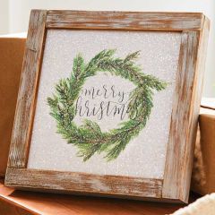 Framed Merry Christmas Wall Decor
