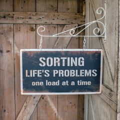 One Load At A Time Hanging Bracket Sign