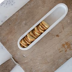 Minimalist Marble Cracker Dish