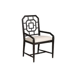 Mahogany Chippendale Arm Chair Black