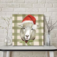 Holiday Farm Animal Wall Art Sheep