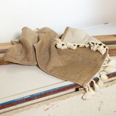 Earth Tones Muslin Kitchen Towel Set of 2