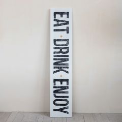 Eat Drink Enjoy Metal Wall Sign
