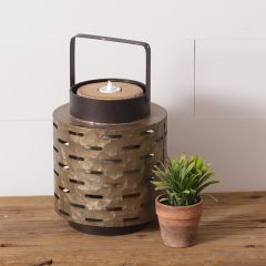 Handled Olive Bucket Lantern