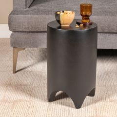 Hand Carved Wood Accent Table