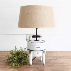 Vintage Inspired Washing Machine Lamp