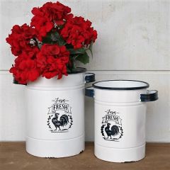 Farm Fresh Pots With Handles Set of 2