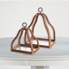 Decorative Nesting Cage Lanterns Set of 2
