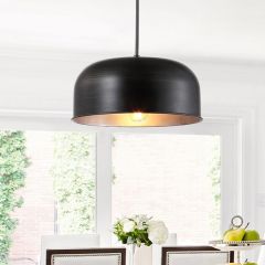 Modern Industrial Sleek Dome Pendant Light