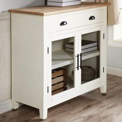 Double Door Farmhouse Accent Cabinet