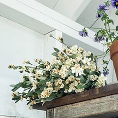 Faux Wildflower Bush Set of 2