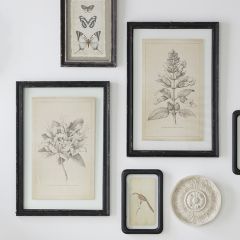 Framed Floral Image Wall Art Set of 4