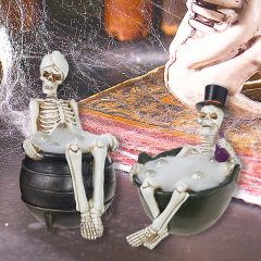 Skeleton In Tub Tabletop Decor Set of 2