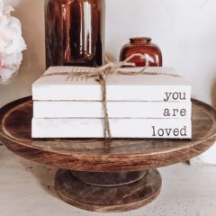You Are Loved Decorative Book Stack