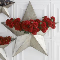 Faux Bright Geranium Bush