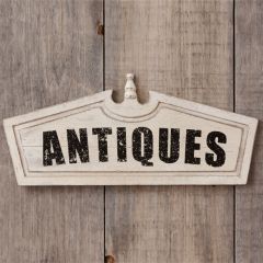 Wooden Antiques Sign