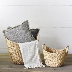 Hyacinth Tub Baskets Set of 2