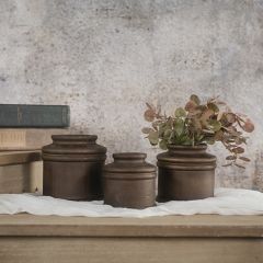 Elegant Accents Dark Wood Bud Vase