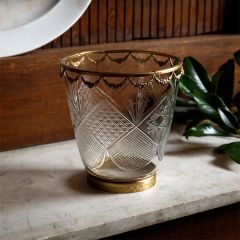 Elegant Accents Etched Glass Chilling Bucket