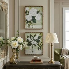 Elegant Accents Framed Floral Print Set of 2