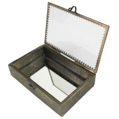Elegant Accents Mirrored Trinket Box 6 Inch