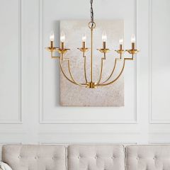 Elegant Charms 6 Light Candelabra Chandelier