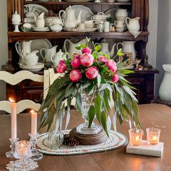 Elegant Crystal Urn Vase Large