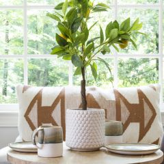 Elegant Dots Stoneware Planter