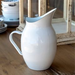 Elegant Enamelware Pitcher