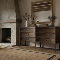Elegant Farmhouse 6 Drawer Chest