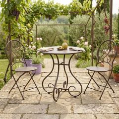 Elegant Gardens 3 Piece Outdoor Bistro Set