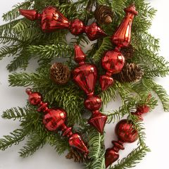 Elegant Glass Finial Ornament, Set of 3