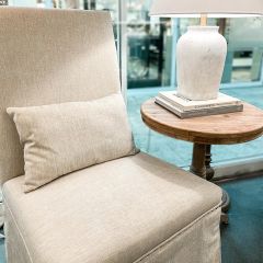 Elegant Skirted Side Chair