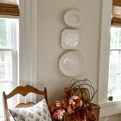 Elegant Stoneware Platter Set of 3