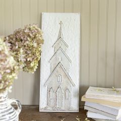 Embossed Church Metal Wall Art
