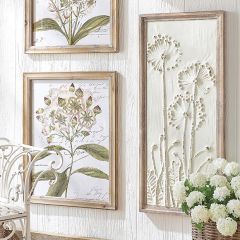 Embossed Dandelion Wall Art