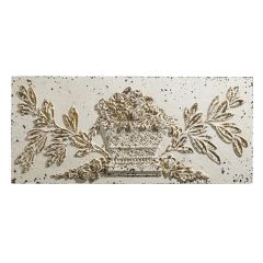 Embossed Flowers Rectangle Wall Art