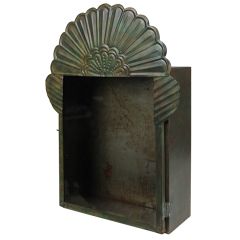 Embossed Galvanized Metal Glass Door Display Box