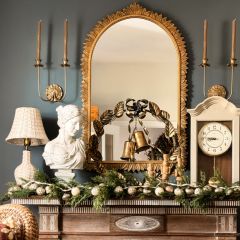 Embossed Glass Ornament Garland