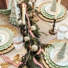 Embossed Mercury Glass Ball Ornament Garland