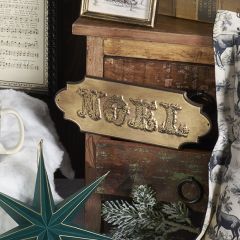 Embossed Noel Metal Wall Sign