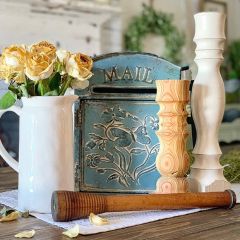 Embossed Tin Post Box