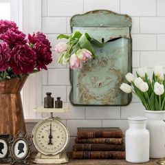 Embossed Tin Vintage Inspired Mailbox