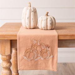 Embroidered Pumpkin Table Runner
