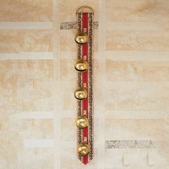 Embroidered Sleigh Bells Door Hanger